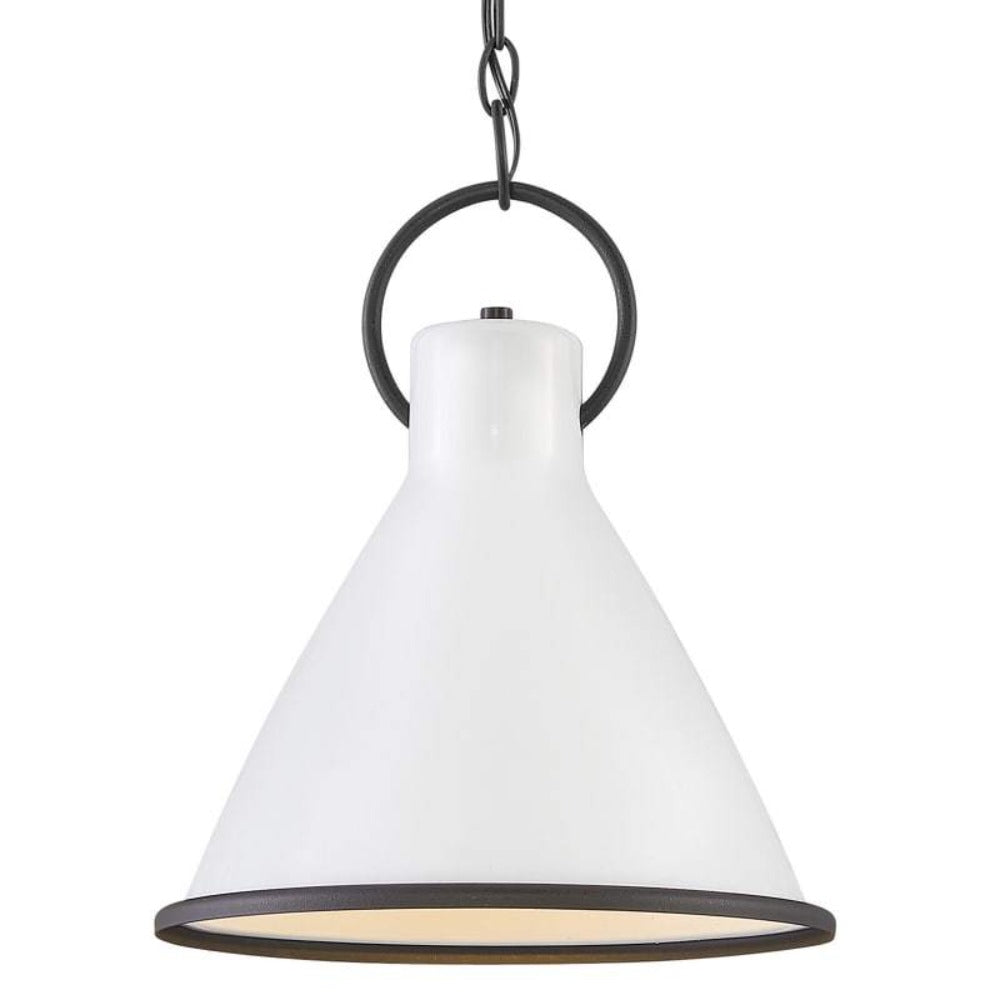 Rory White Pendant. Pendant, Polished White
