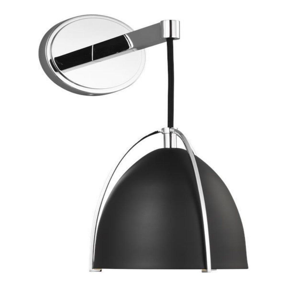 Chantel Midnight Black Vanity, Vanity, Chrome
