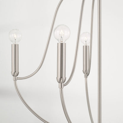 Susie Chandelier, Chandelier, Burnished Nickel