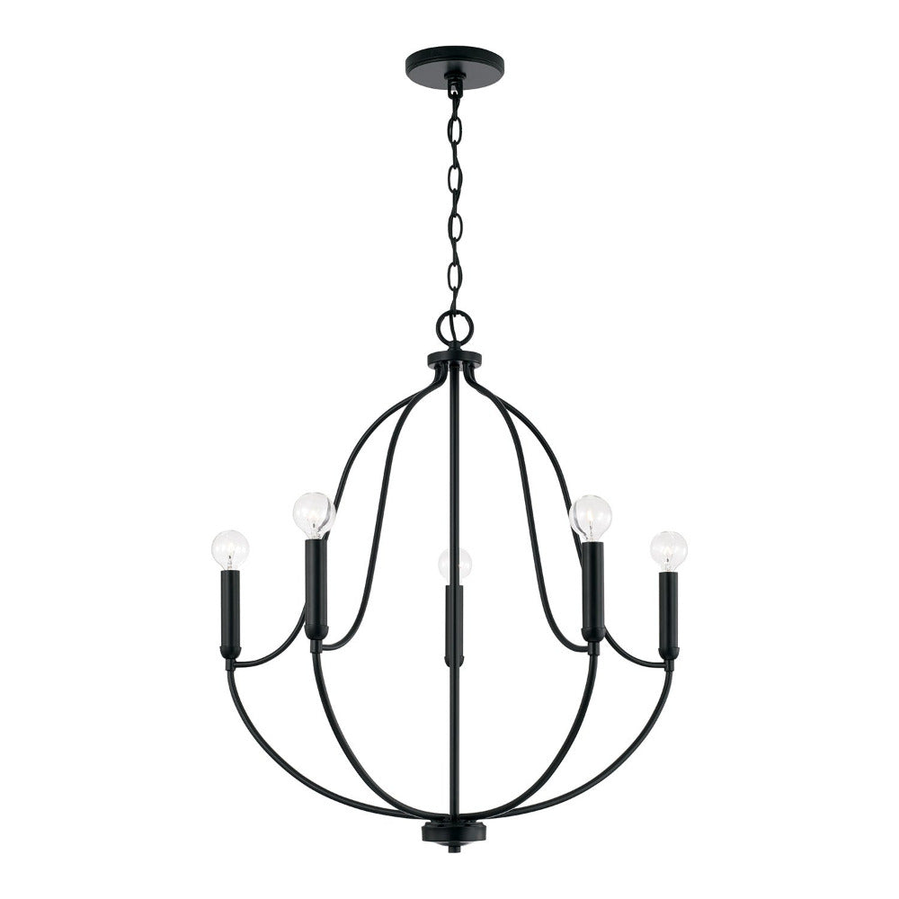 Susie Chandelier, Chandelier, Matte Black