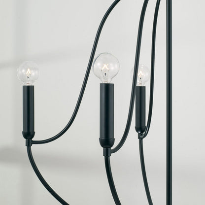 Susie Chandelier, Chandelier, Matte Black