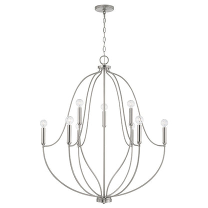 Susie Chandelier, Chandelier, Brushed Nickel