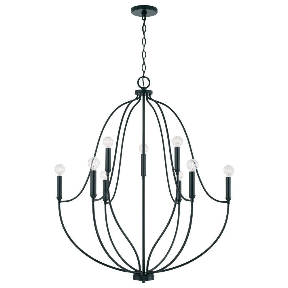 Susie Chandelier, Chandelier, Matte Black