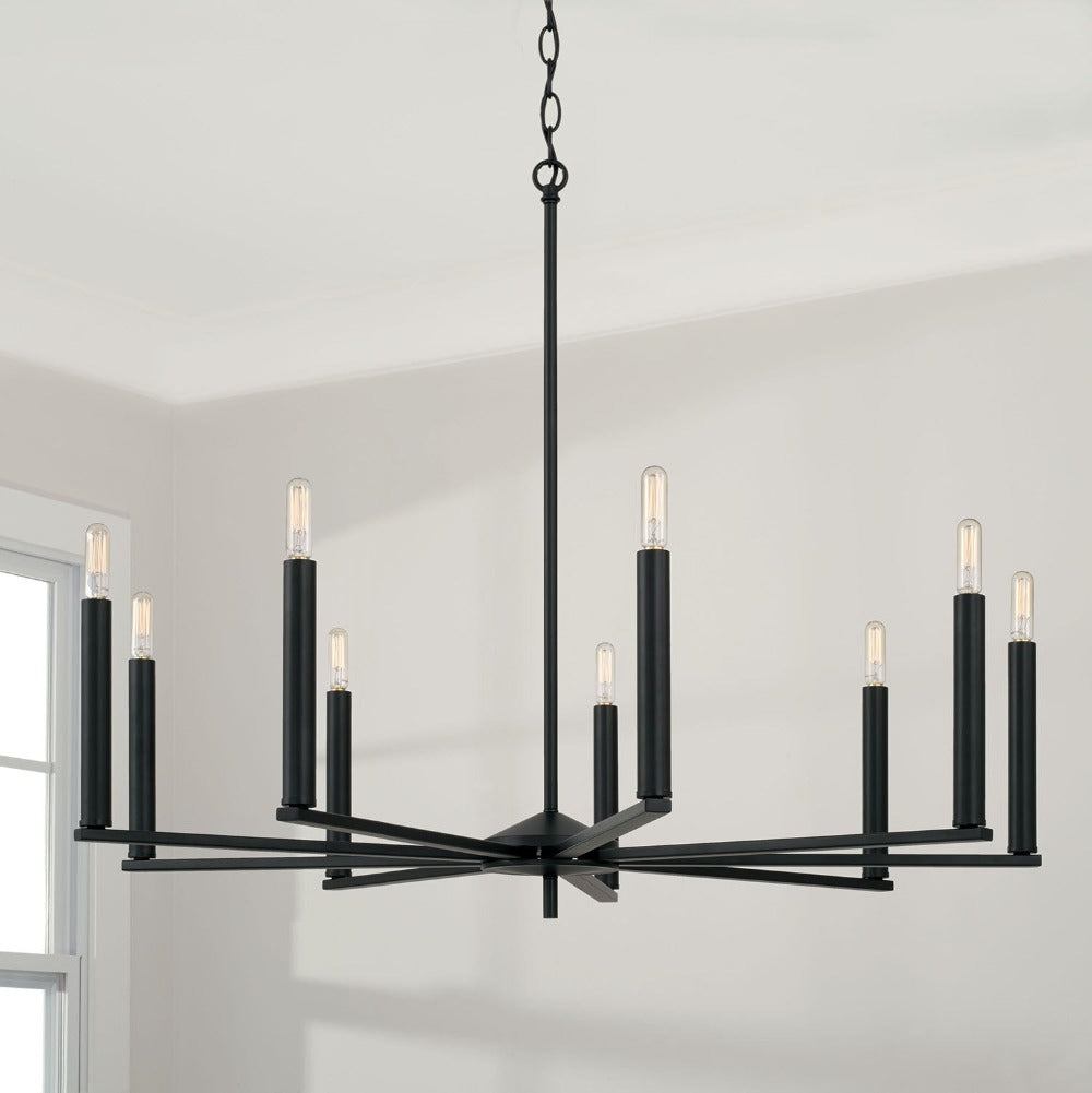 Finley Chandelier, Chandelier, Matte Black
