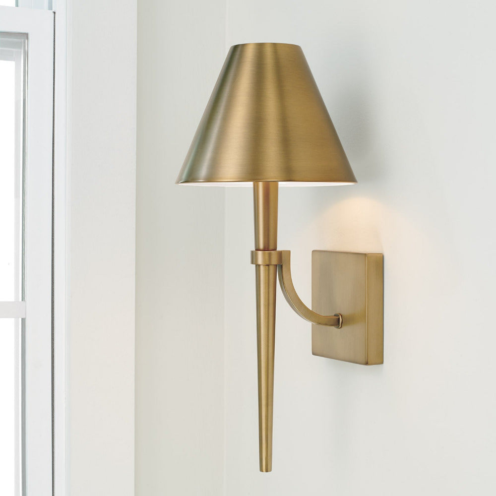 Audrey Sconce, Sconce, Aged Brass