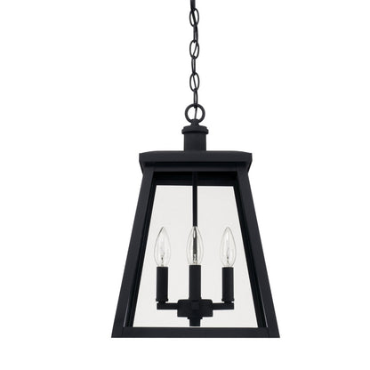 Carter Hanging Outdoor Lantern, Lantern, Black