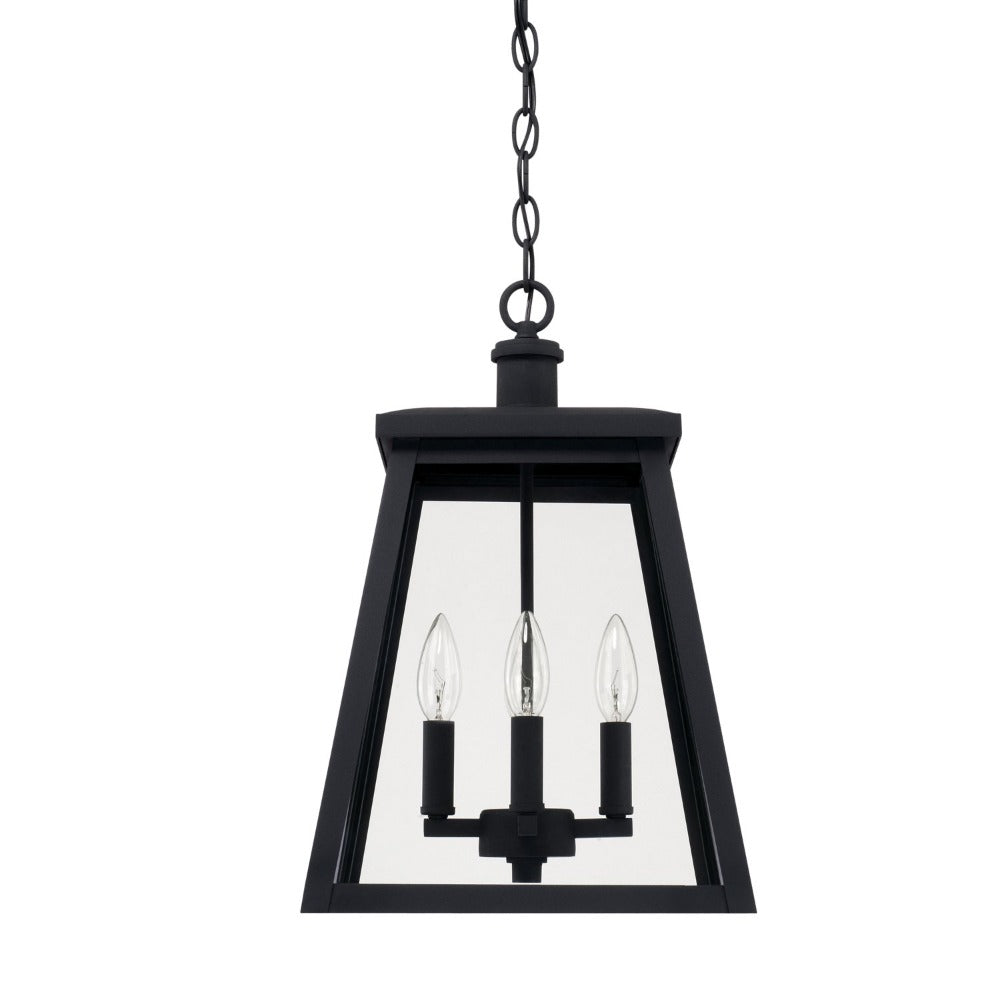 Carter Hanging Outdoor Lantern, Lantern, Black
