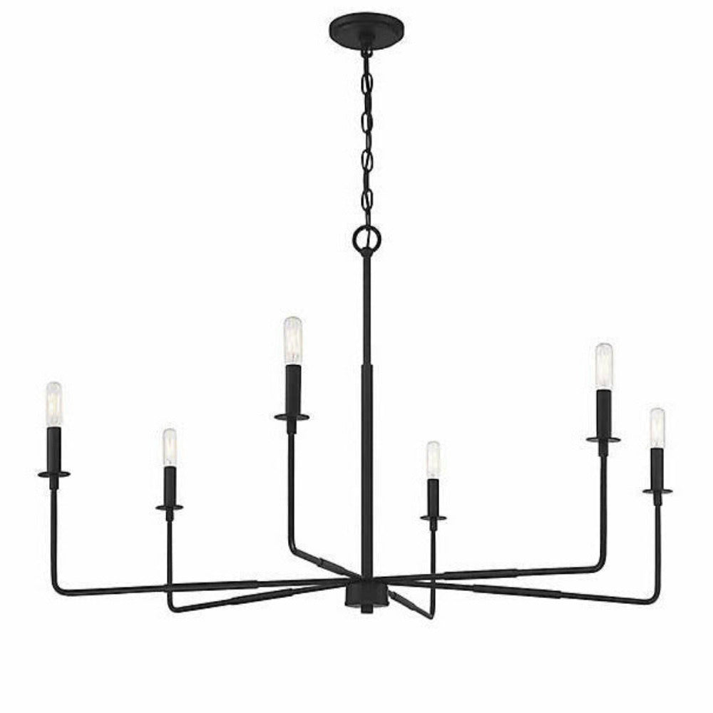 Harrison Chandelier, Chandelier, Matte Black
