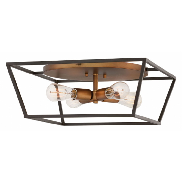 Fulton 4 Light Semi-Flush in Bronze by Hinkley 3331BZ